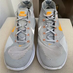 Nike Gray and Orange Athletic Sneakers